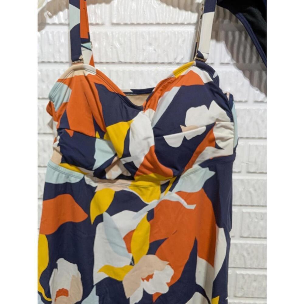 Chic EVRI 2X Floral Tankini Swim Set - Picture 2 of 8